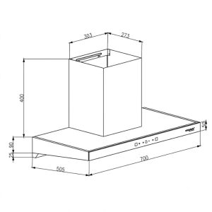 Kích thước Máy Hút Mùi Boss BL2001A