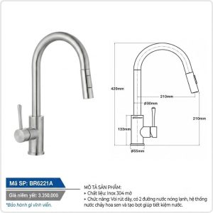 Vòi rửa bát BR6221A