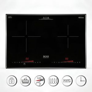 Bảng điều khiển và tính năng an toàn bếp từ Boss BIJ265S